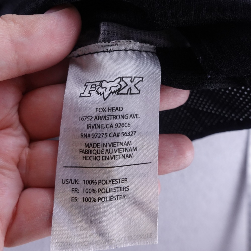 Fox Racing Mens XL 180 Motocross Jersey Black White Long Sleeve MX Dirt Bike Top - Picture 4 of 10